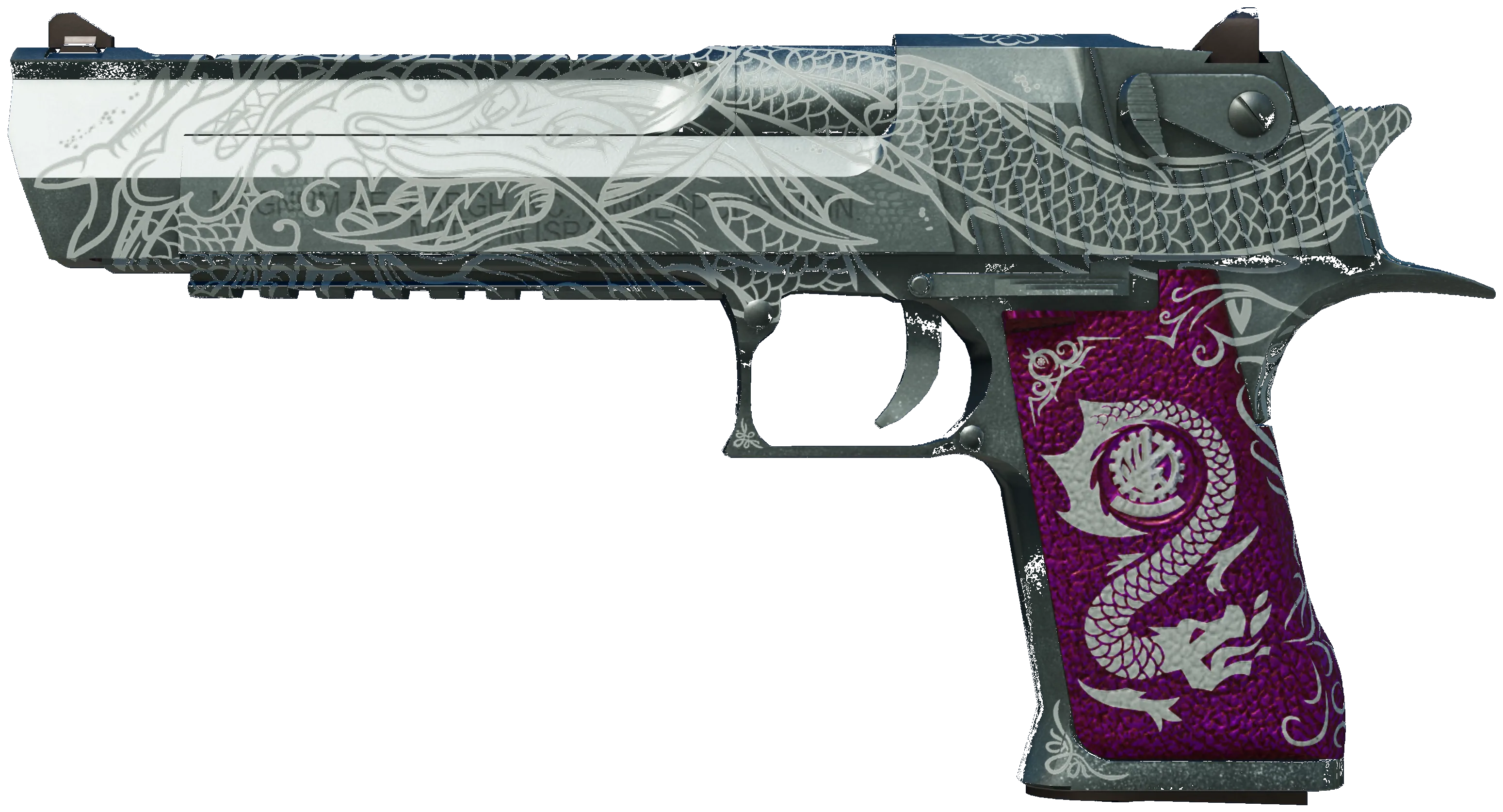Desert Eagle Kumicho Dragon — гравировки якудзы и драконы