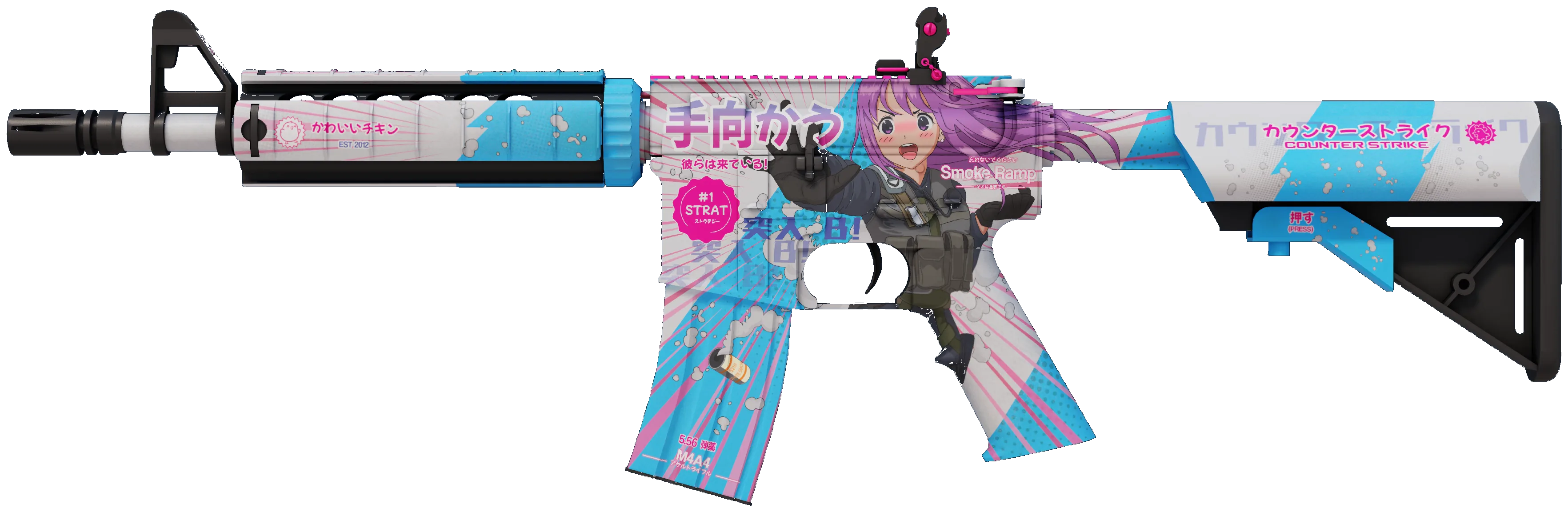 M4A4 Temukau — девочка-агент КТ с дымовой гранатой
