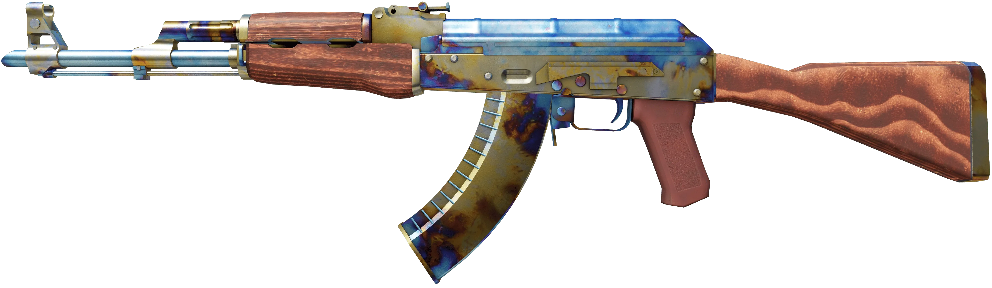 AK-47 Case Hardened Blue Gem 661 Scar