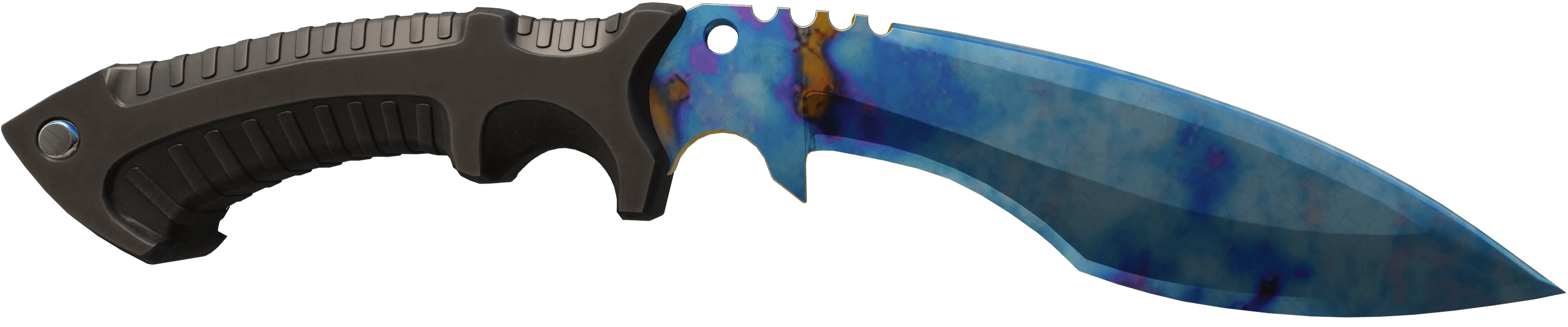 Kukri Knife Case Hardened Blue Gem