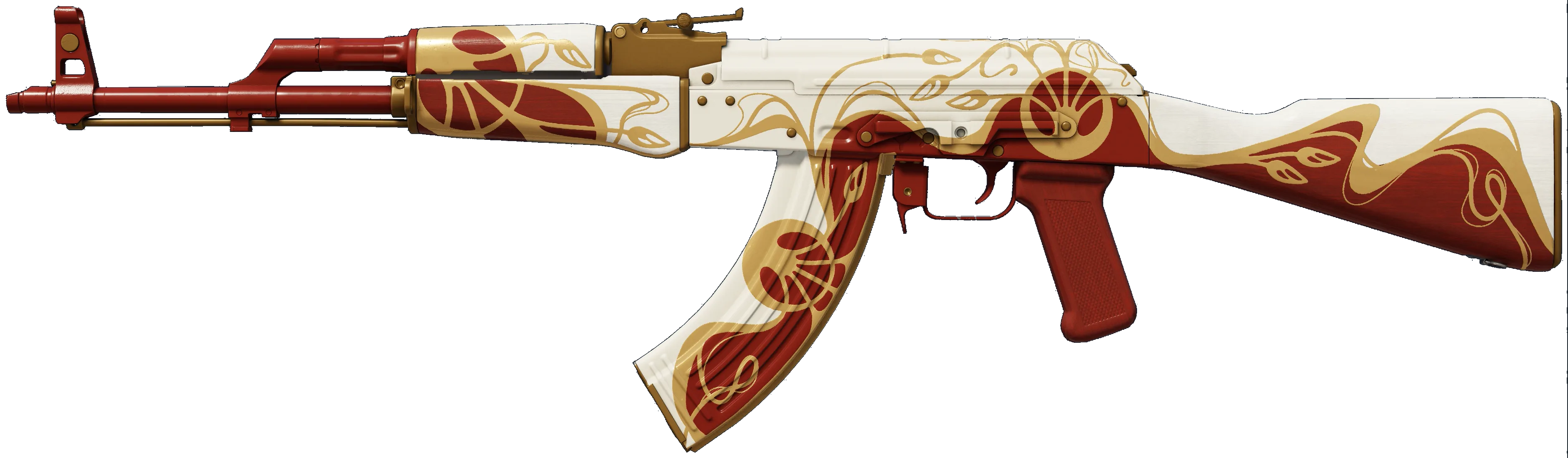 AK-47 Nouveau Rouge — белый калаш в стиле ар-нуво