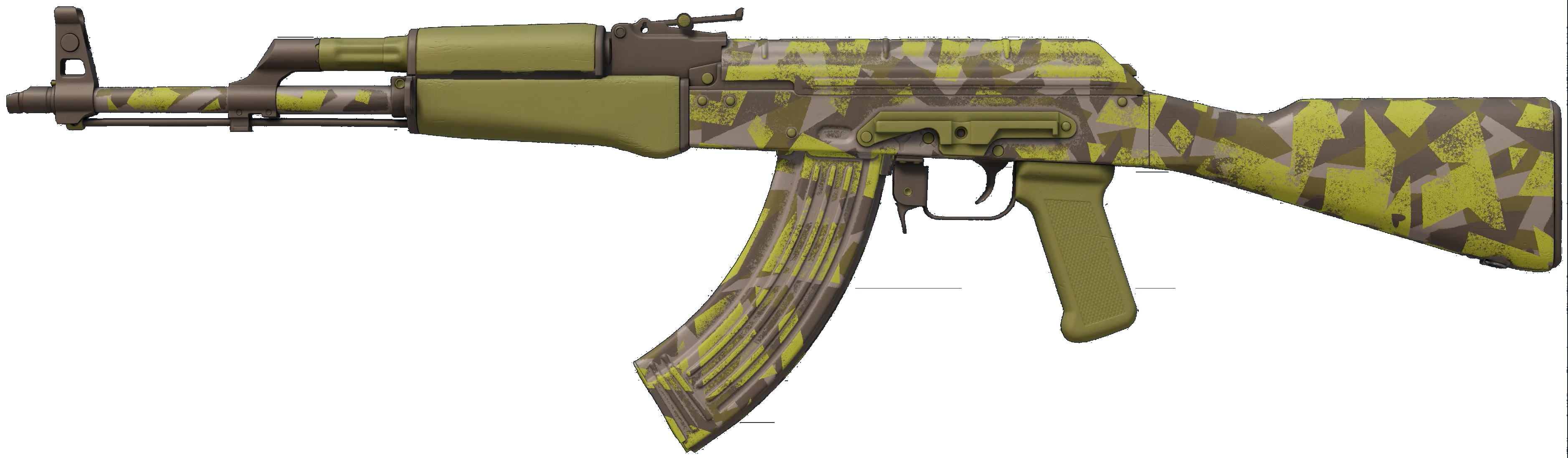 AK-47 Olive Polycam — оливковый поликамуфляж для калаша