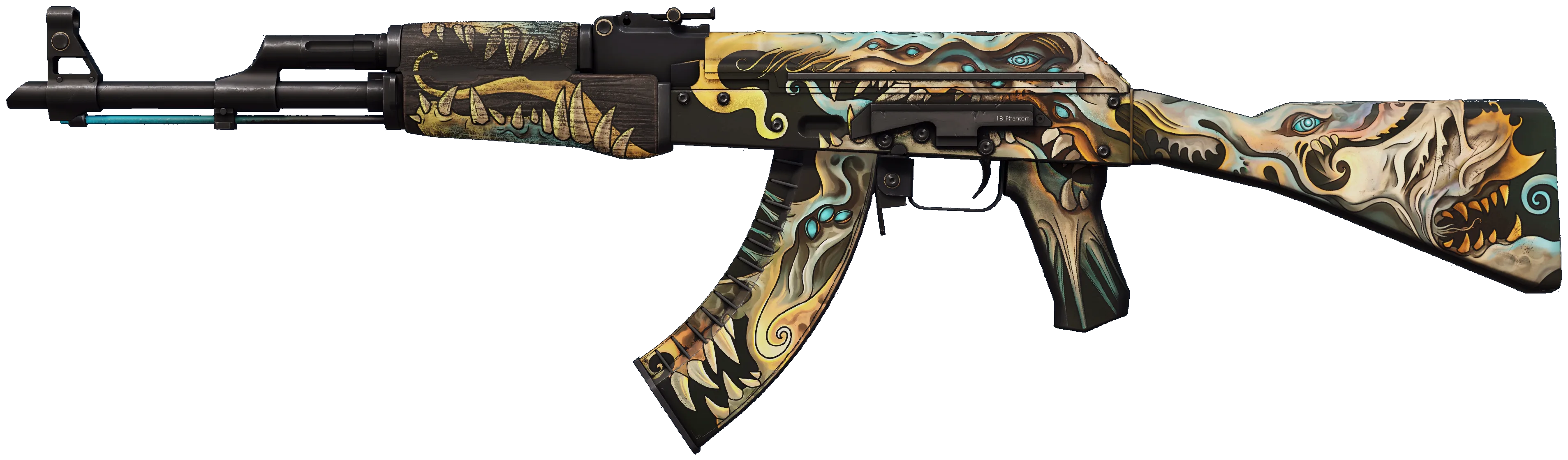 AK-47 Phantom Disruptor — калаш с изображением зубастого существа