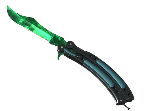 Butterfly Knife | Gamma Doppler (Emerald) — топовый исход дропа