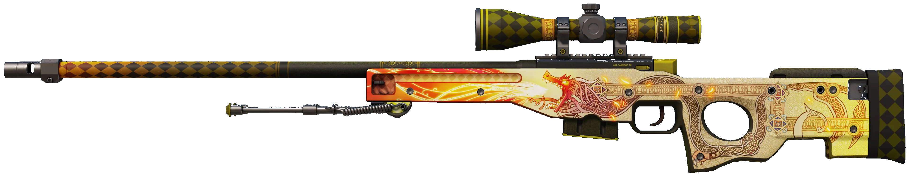 AWP Dragon Lore — скин из коллекции Cobblestone, операция Breakout