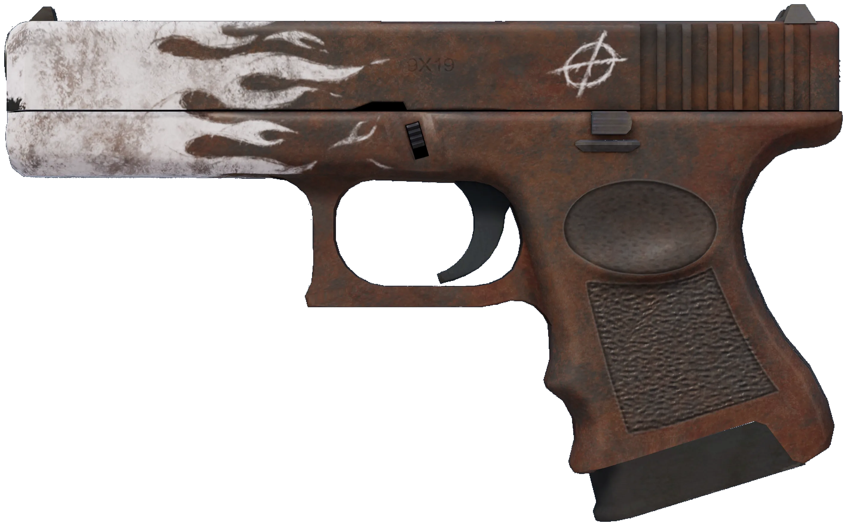 Glock-18 Oxide Blaze — StatTrak пистолет с белым пламенем