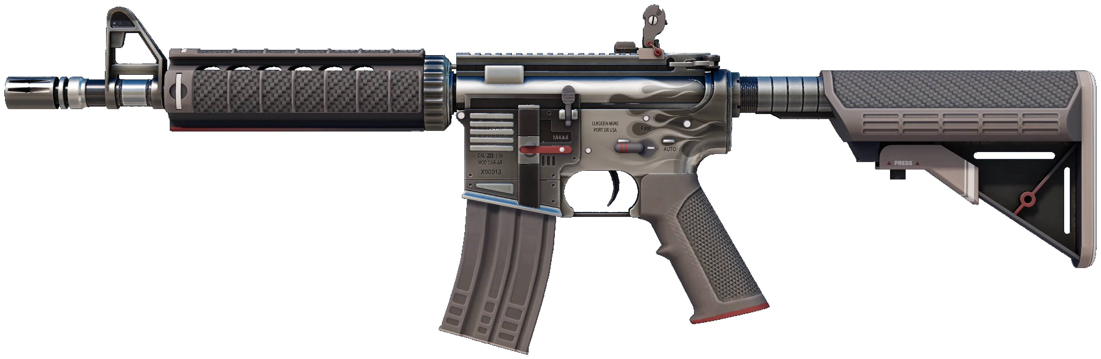 M4A4 Magnesium — StatTrak штурмовая винтовка с серебристым пламенем